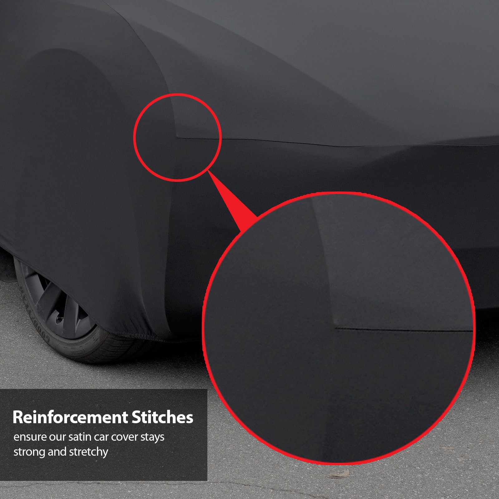 Premium SoftTec Indoor Satin Car Cover for Buick Riviera 1963-1965 | Elastic, Dust-Proof Protection | Luxury Fit for Car Shows & Garage Storage | Black