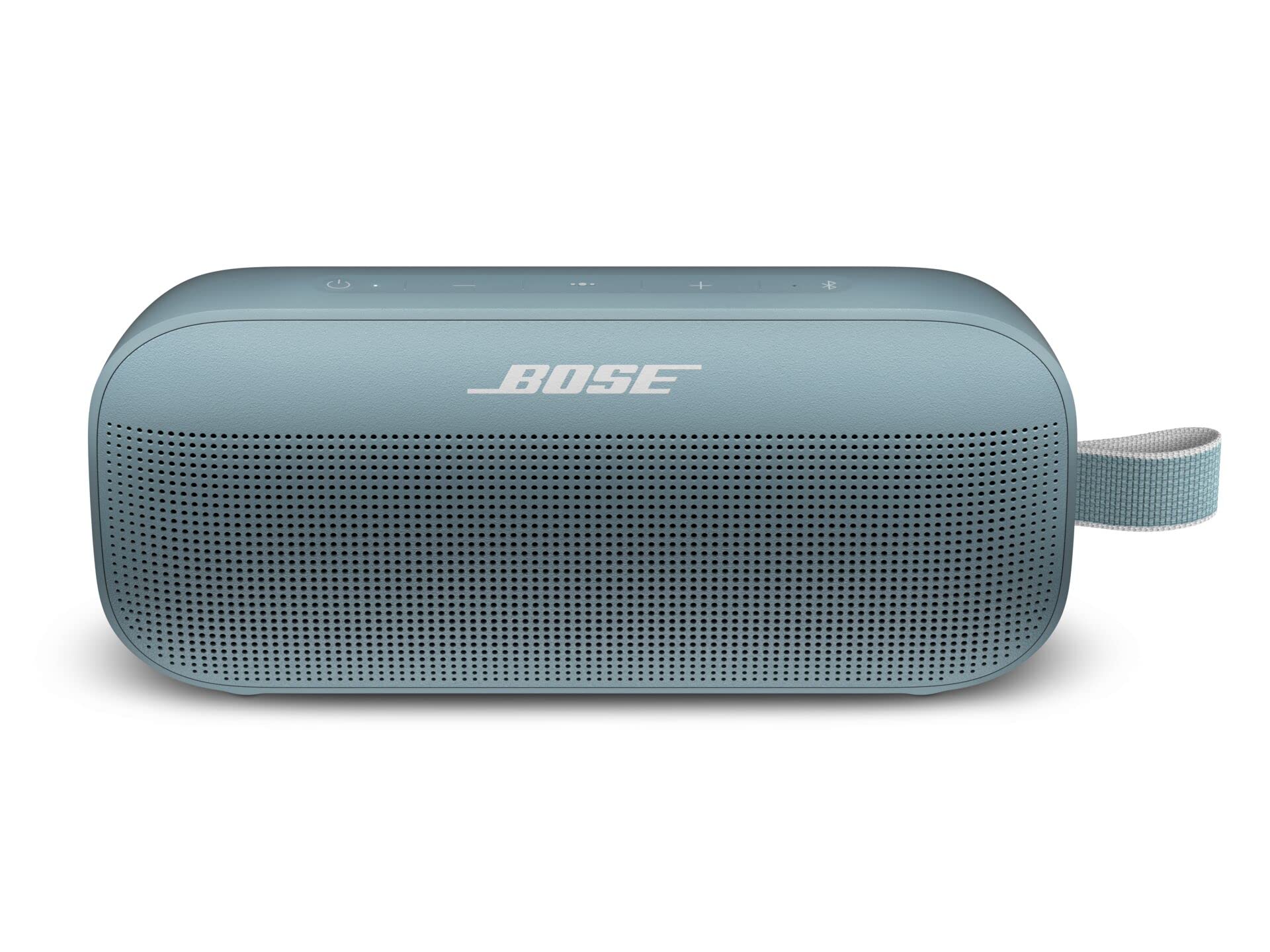 Bose SoundLink Flex Bluetooth Speaker - Portable Wireless Waterproof Speaker with Built-in Mic for Travel, Outdoor, Pool & Beach - Stone Blue | Perfect for Camping, Hiking, Beach Parties & Home Use