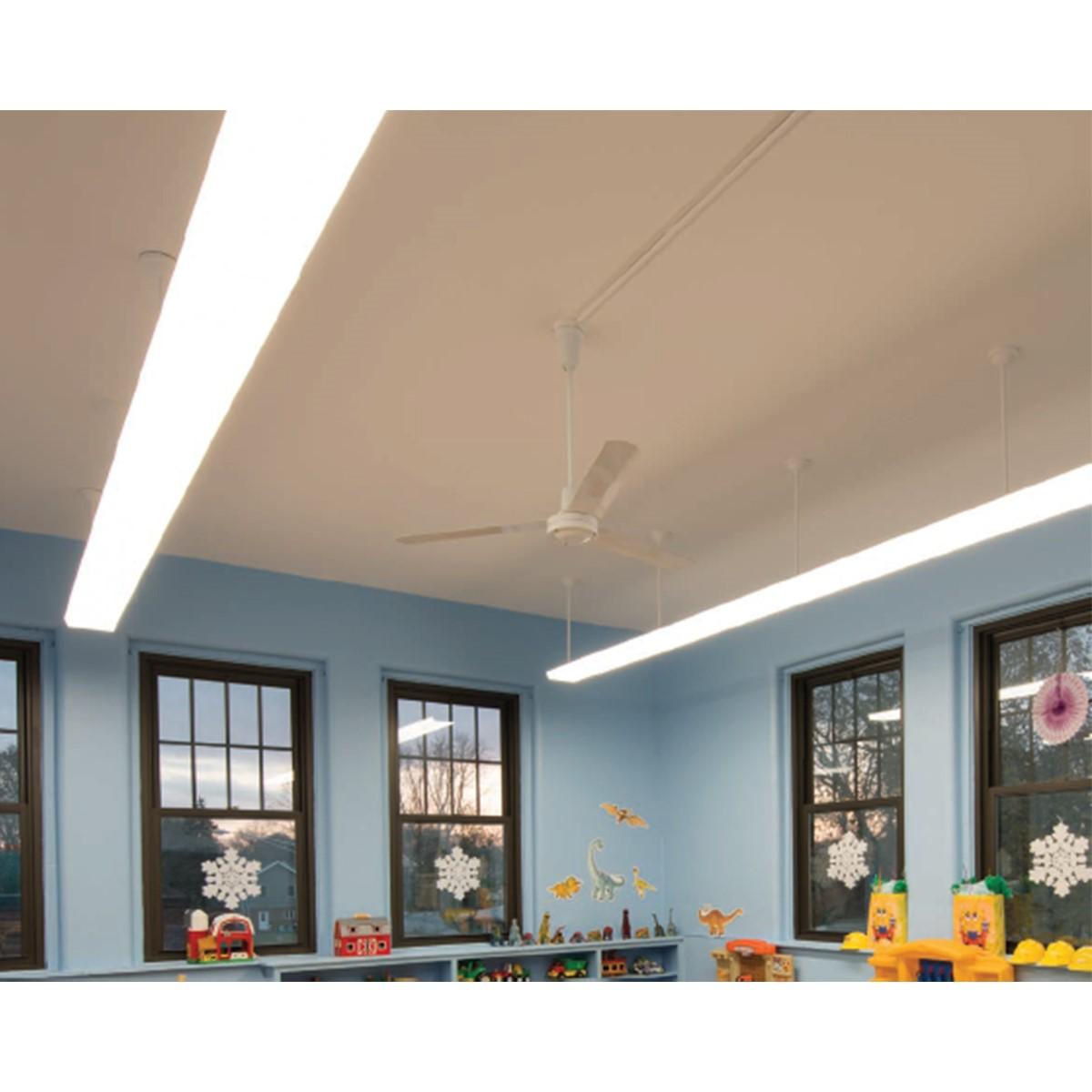 4ft LED Wrap Light Fixture - 40W, 5540 Lumens, 3500K/4000K/5000K Color Temperature, 120-277V - Energy Efficient Shop Lighting for Garages, Warehouses & Commercial Spaces