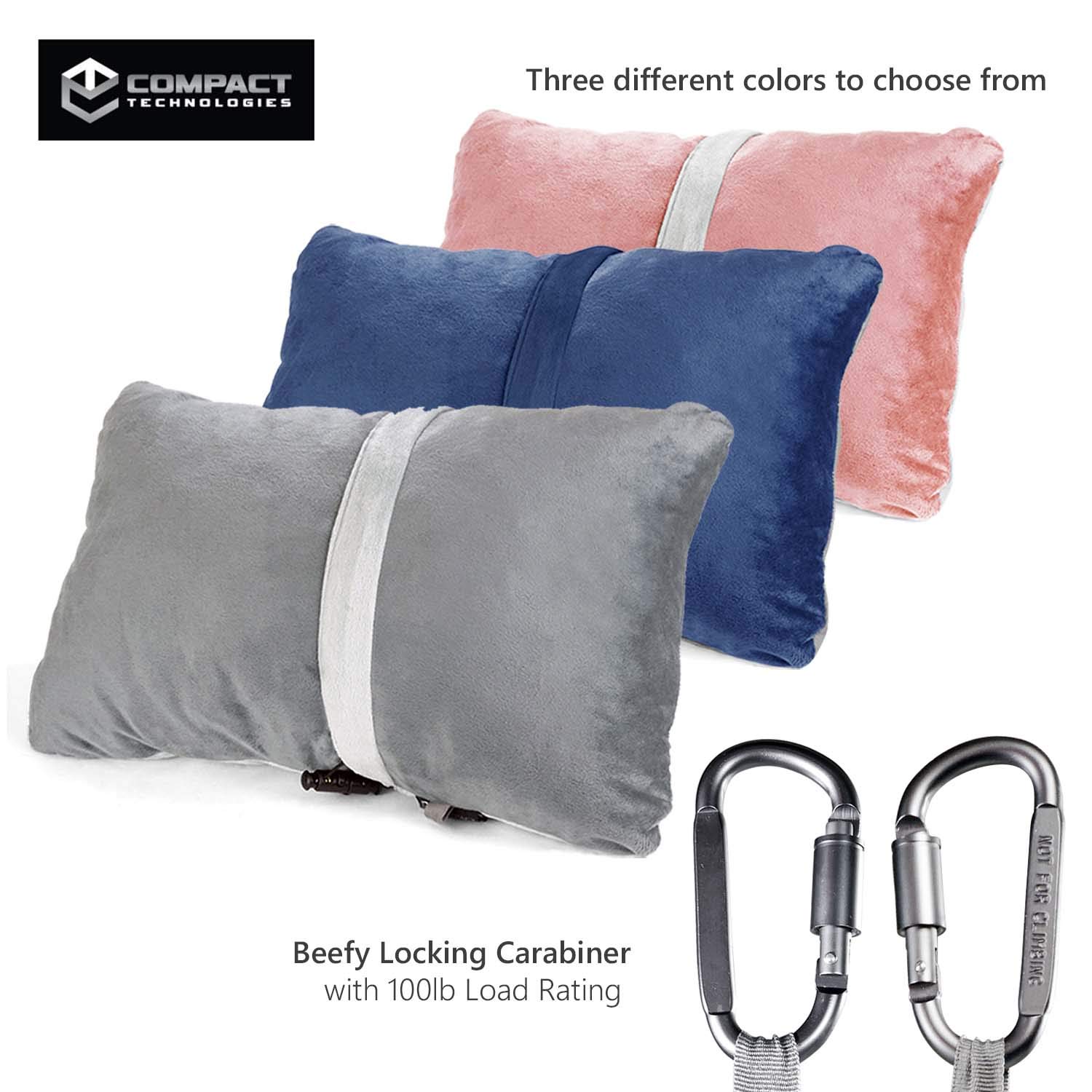 Ultra Soft Compact Travel Pillow with Shredded Memory Foam - Breathable Fleece Cover for Neck Support on Airplanes, Cars & Trains - Patented Roll-Up Design (Pink) - Perfect for Long Flights, Road Trips & Commuting