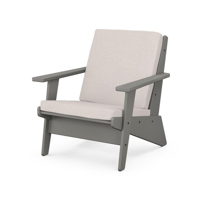 POLYWOOD Riviera Modern Outdoor Lounge Chair - Durable & Weather-Resistant Patio Furniture for Poolside, Garden, and Backyard Relaxation