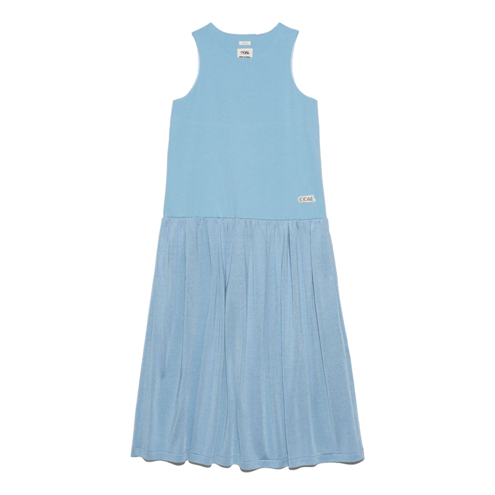 Nanamica Blue Tank Top Dress for Women - Lightweight Summer Casual Wear - Perfect for Beach, Travel, and Everyday Outfits