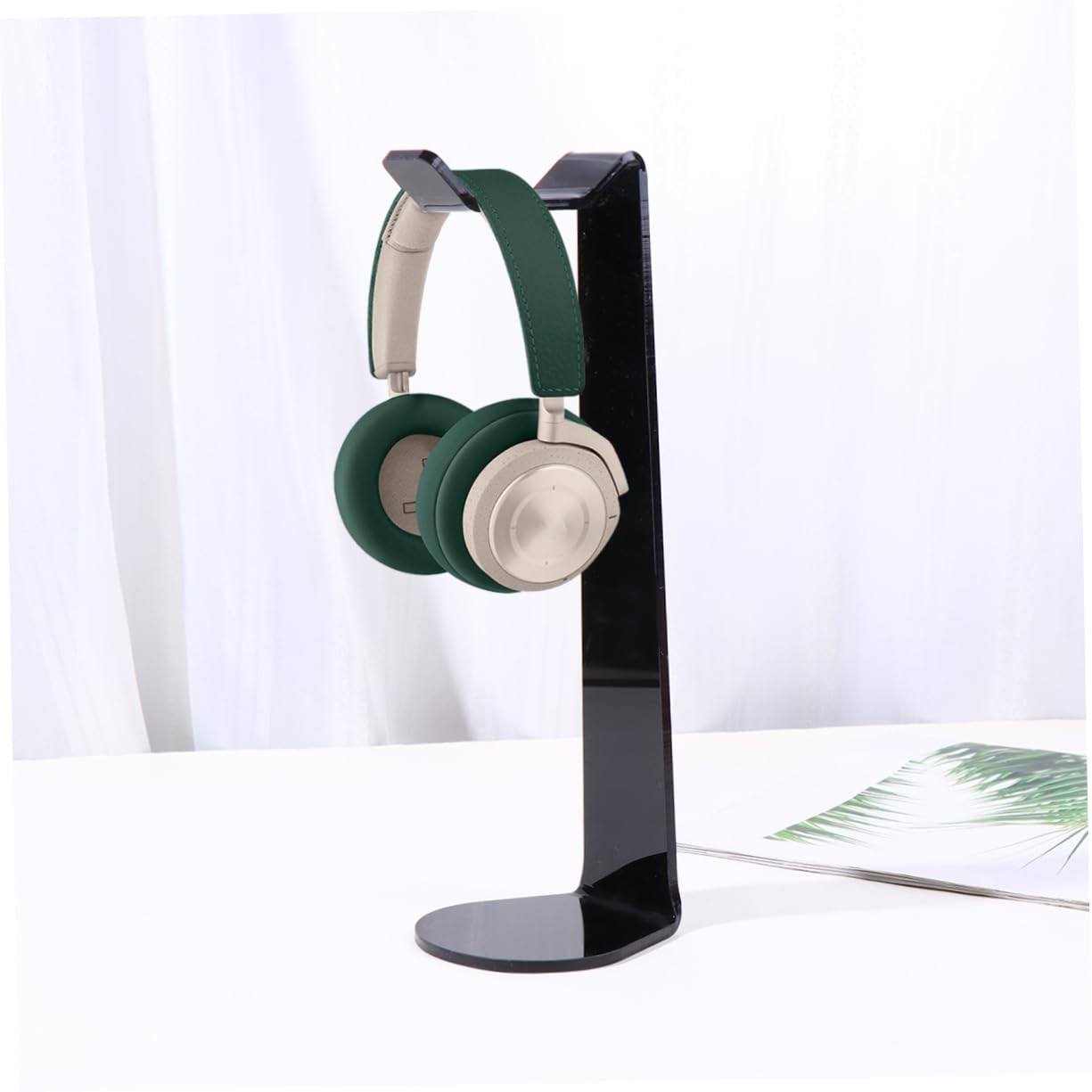 LIFKOME Acrylic Headset Stand with Mount - Premium Headphone Holder & Display Rack for Gaming, Office, and Studio Use - Organize Headsets in Style