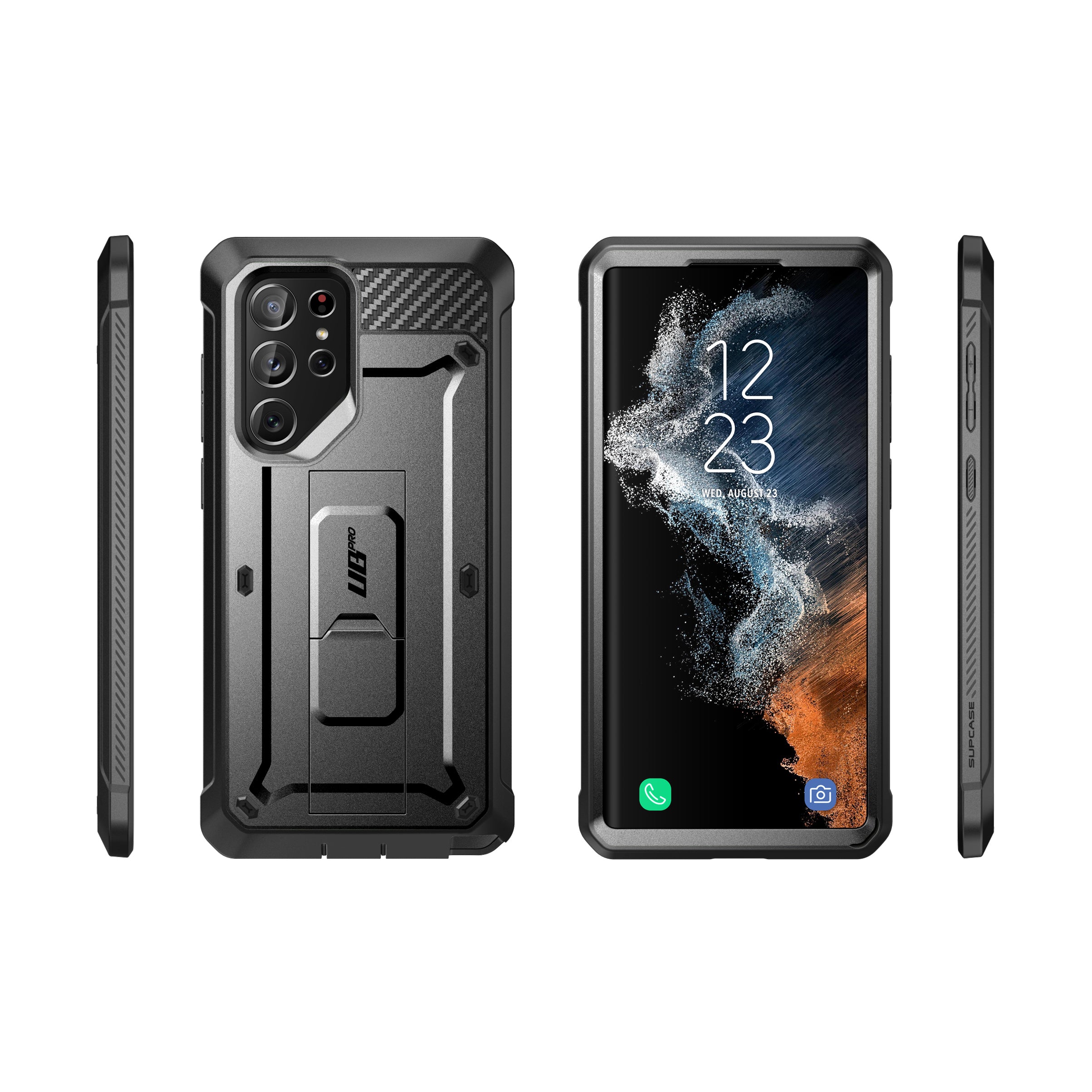 Samsung Galaxy S22 Ultra Unicorn Beetle PRO Rugged Case - Heavy Duty Protection, Shockproof & Anti-Scratch Cover for Outdoor, Work & Extreme Sports (Black)