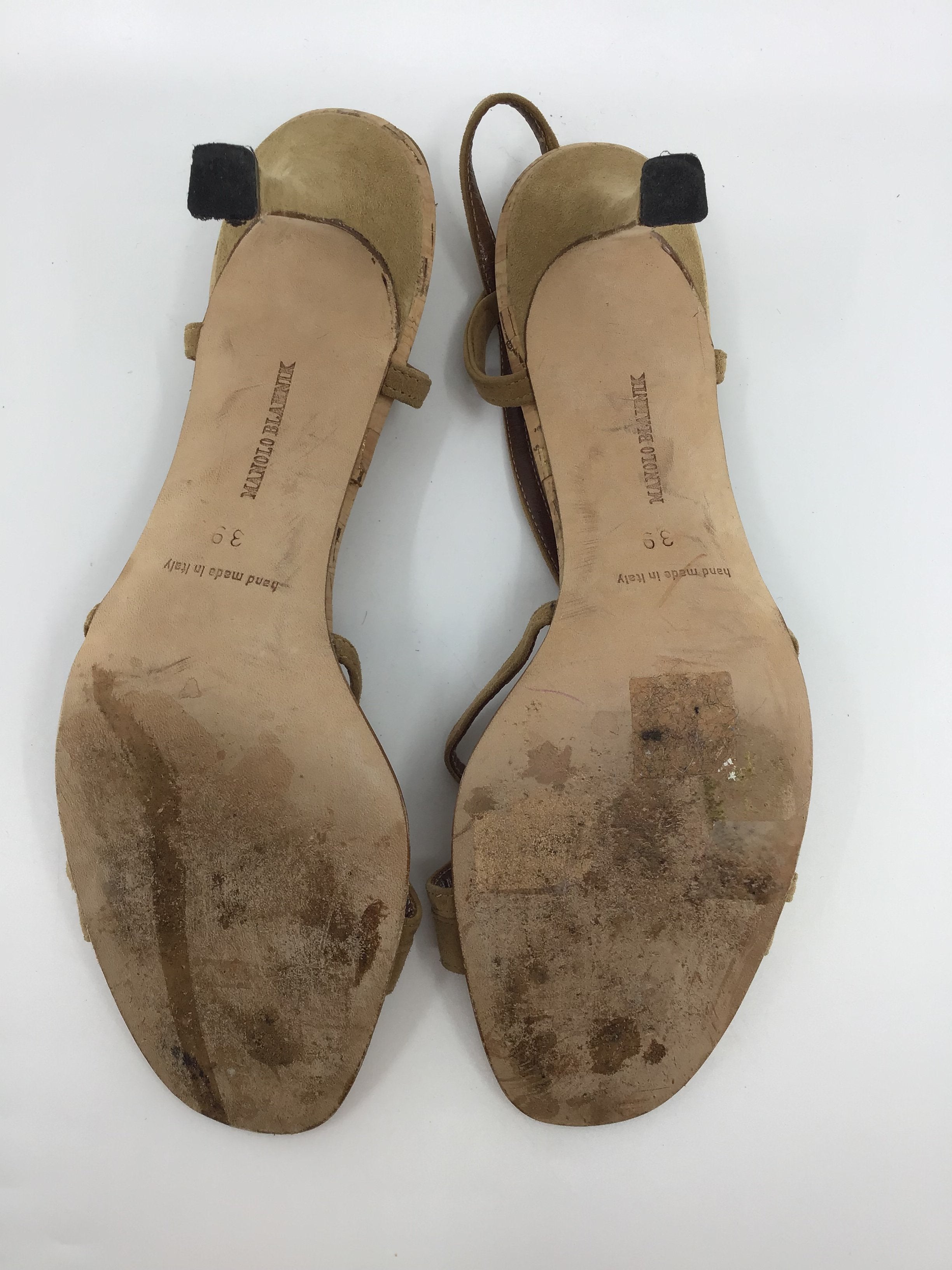 Manolo Blahnik Women's Cork Wedge Sandals - Comfortable Summer Slide Shoes for Beach, Vacation & Casual Outings