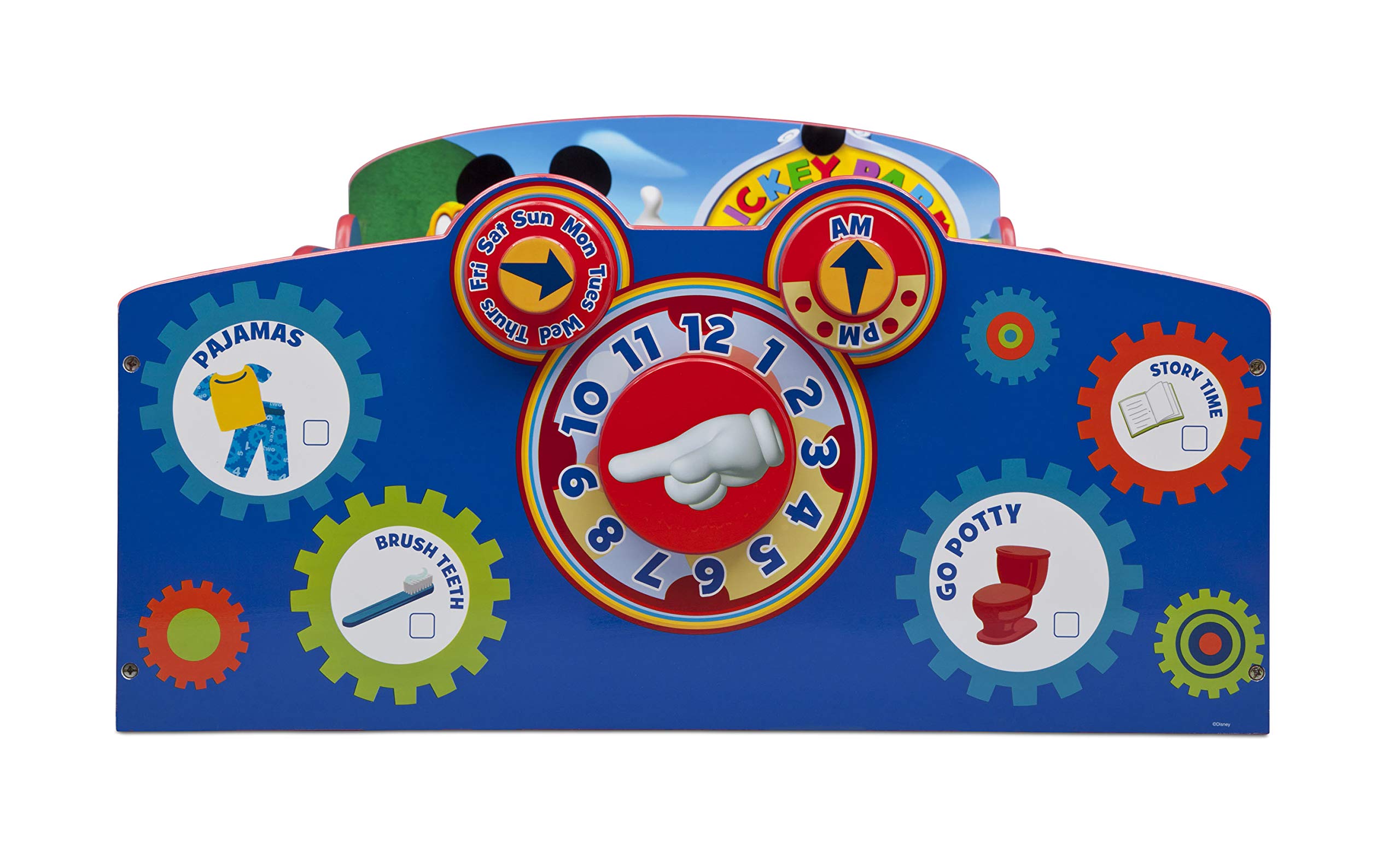 **Delta Children Disney Mickey Mouse Interactive Wood Toddler Bed with Serta Perfect Slumber Dual-Sided Recycled Fiber Core Mattress – Safe & Comfortable Kids Bedroom Set for Boys & Girls**    *(Perfect for nursery, toddler room, or first big-kid bed transition!)*