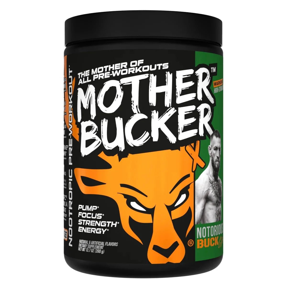 Bucked Up Mother Bucker Pre Workout Supplement - Orange Flavor for Energy & Focus | Best for Gym, Bodybuilding & Intense Workouts