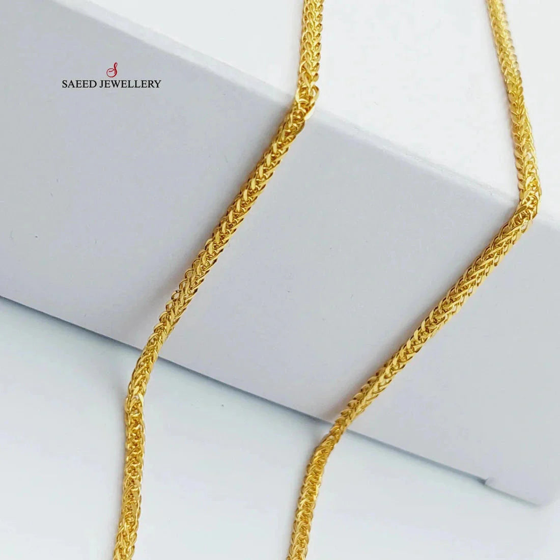 3.5mm Franco Chain Necklace 45cm - Elegant Gold or Silver Plated Cuban Link Chain for Men & Women | Perfect for Layering, Gifts, and Everyday Wear