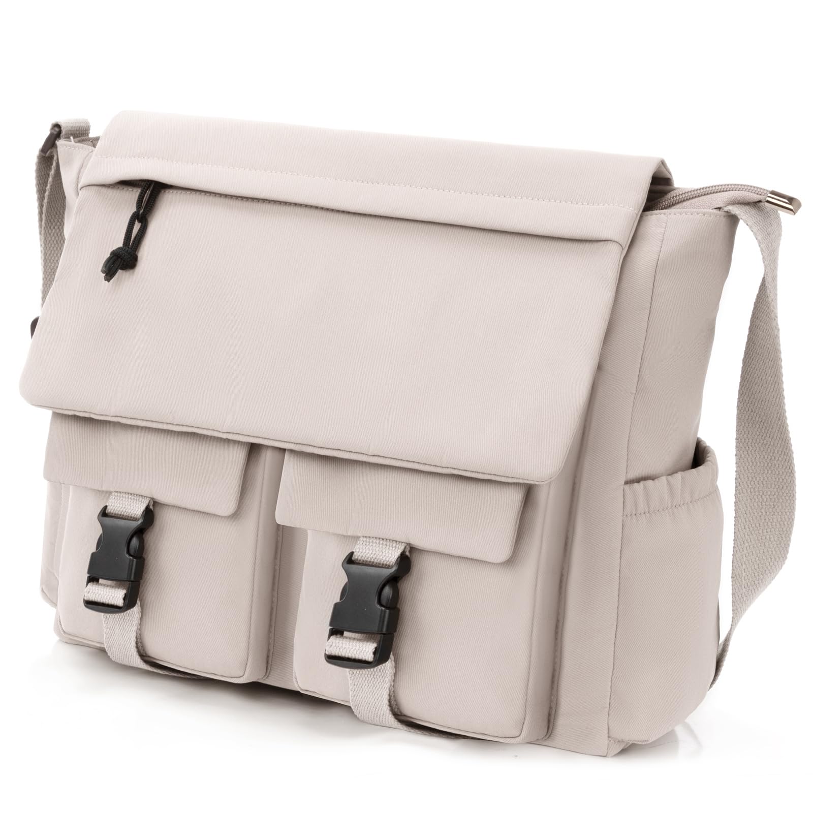 Unisex 15.6 Inch Messenger Bag for Men & Women - Crossbody Laptop Briefcase, Work Satchel, College Shoulder Bag for Daily Commute & Office Use