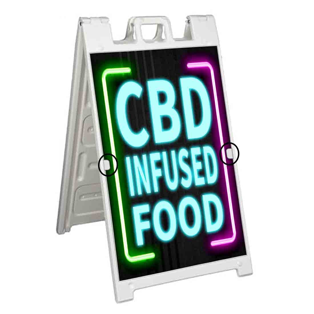 Premium CBD Infused Food A-Frame Sign (24