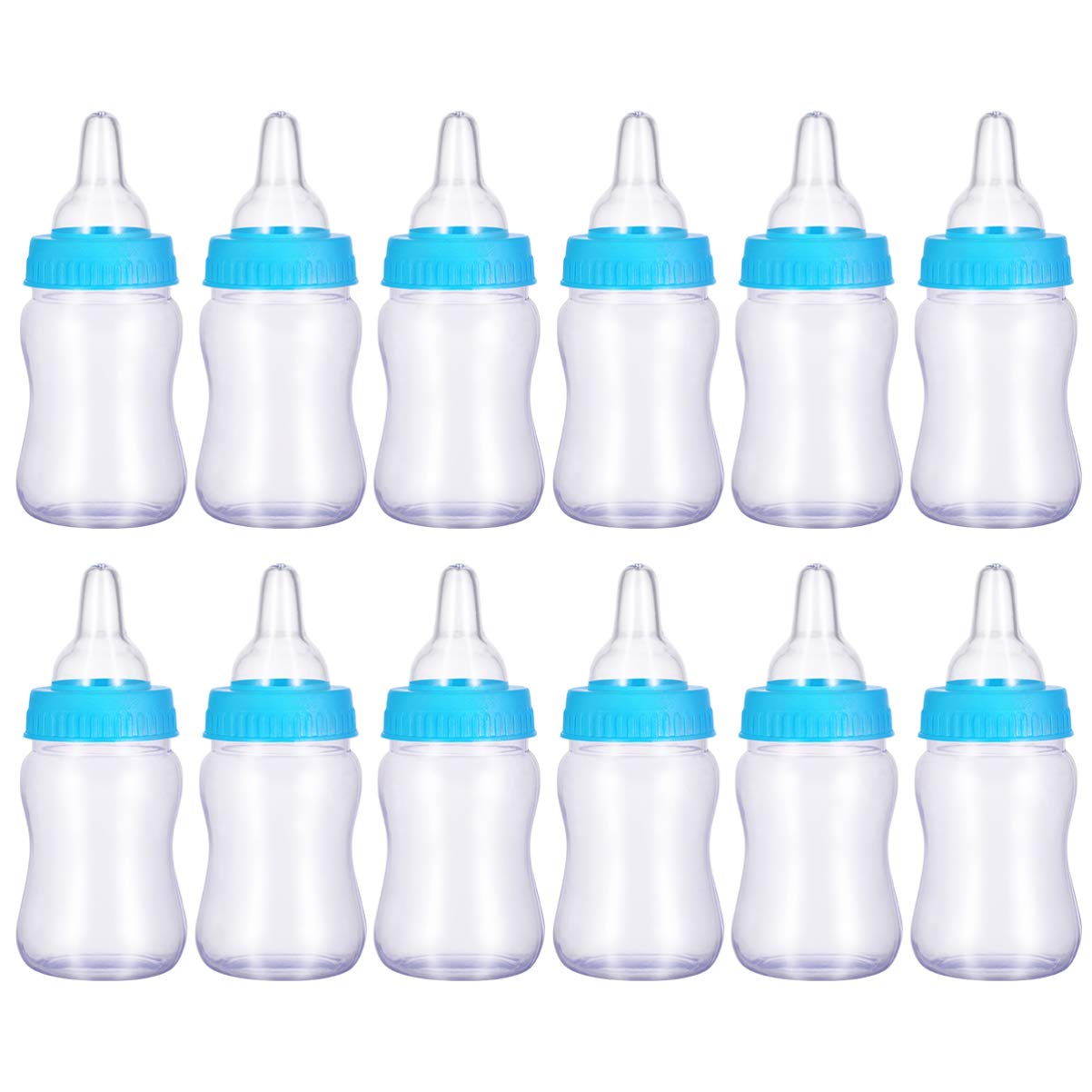 STOBOK 12-Piece Mini Candy Bottle Gift Box - Baby Shower Party Favors, Pacifier Treats for Newborn Celebrations | Perfect for Baby Showers, Gender Reveals & Birthday Parties