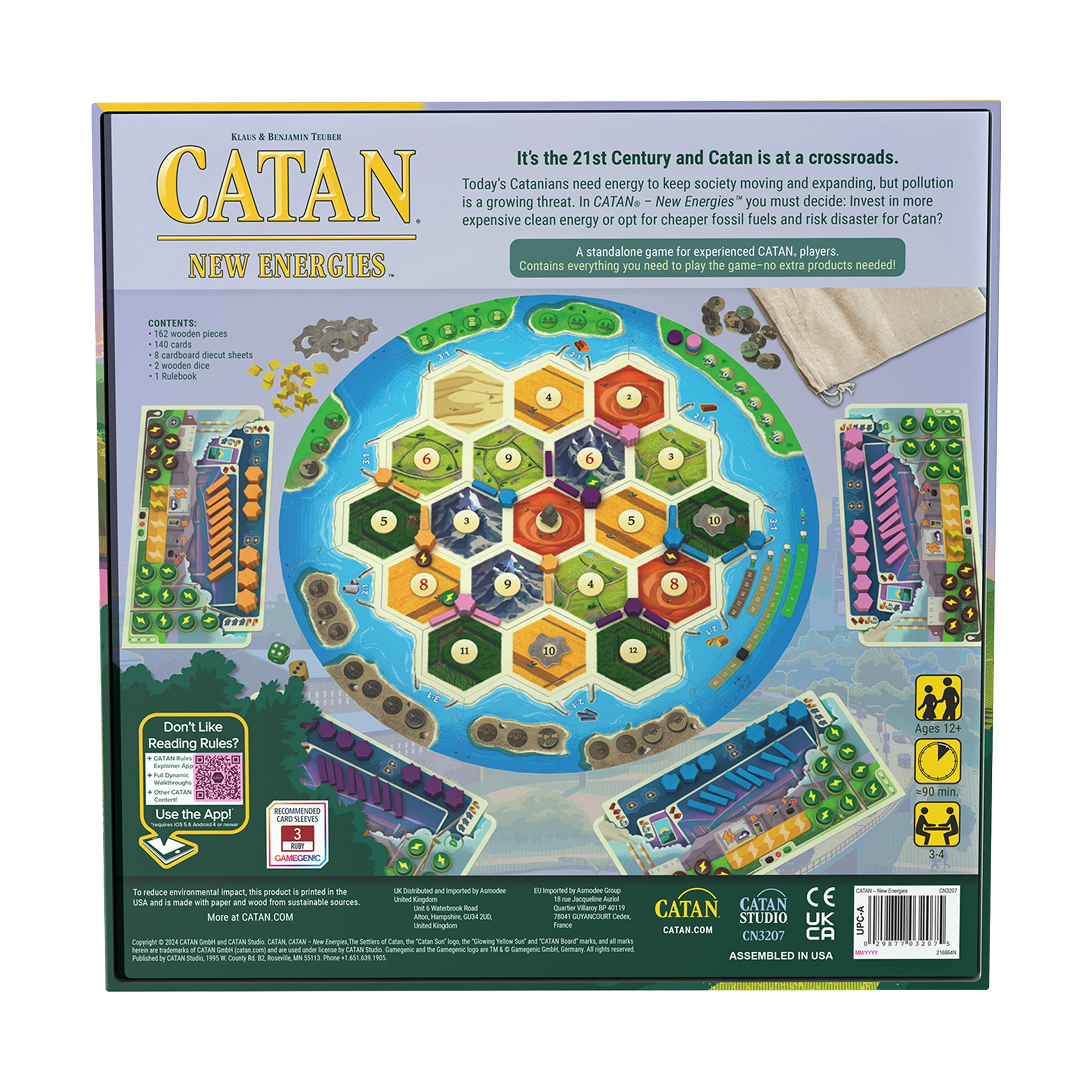 Catan: New Energies - Eco-Friendly Strategy Board Game for Adults & Families | Sustainable Fun for Game Nights & Environmental Awareness