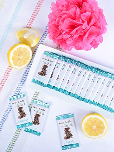 Chuao Chocolatier Gourmet Milk Chocolate Mini Bars with Sea Salt - Sweet & Salty No Preservatives European Chocolate (100 Pack) - Perfect for Gift Baskets, Corporate Gifts, Birthday Presents for Women & Men