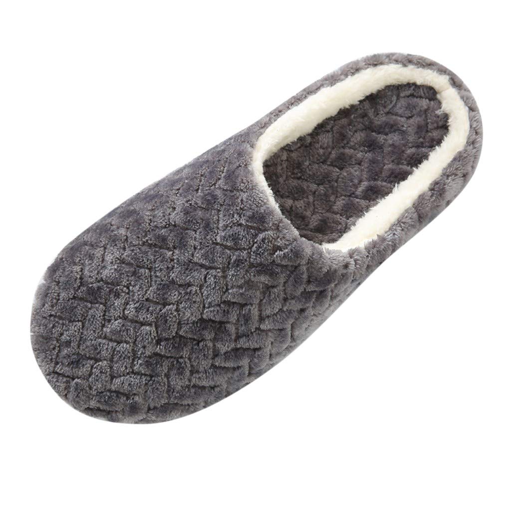 **Men's & Women's Lightweight Non-Slip Flat Slides - Soft Sole Plush Slippers for Home, Indoor & Outdoor Use - Warm & Cozy Solid Color House Shoes**