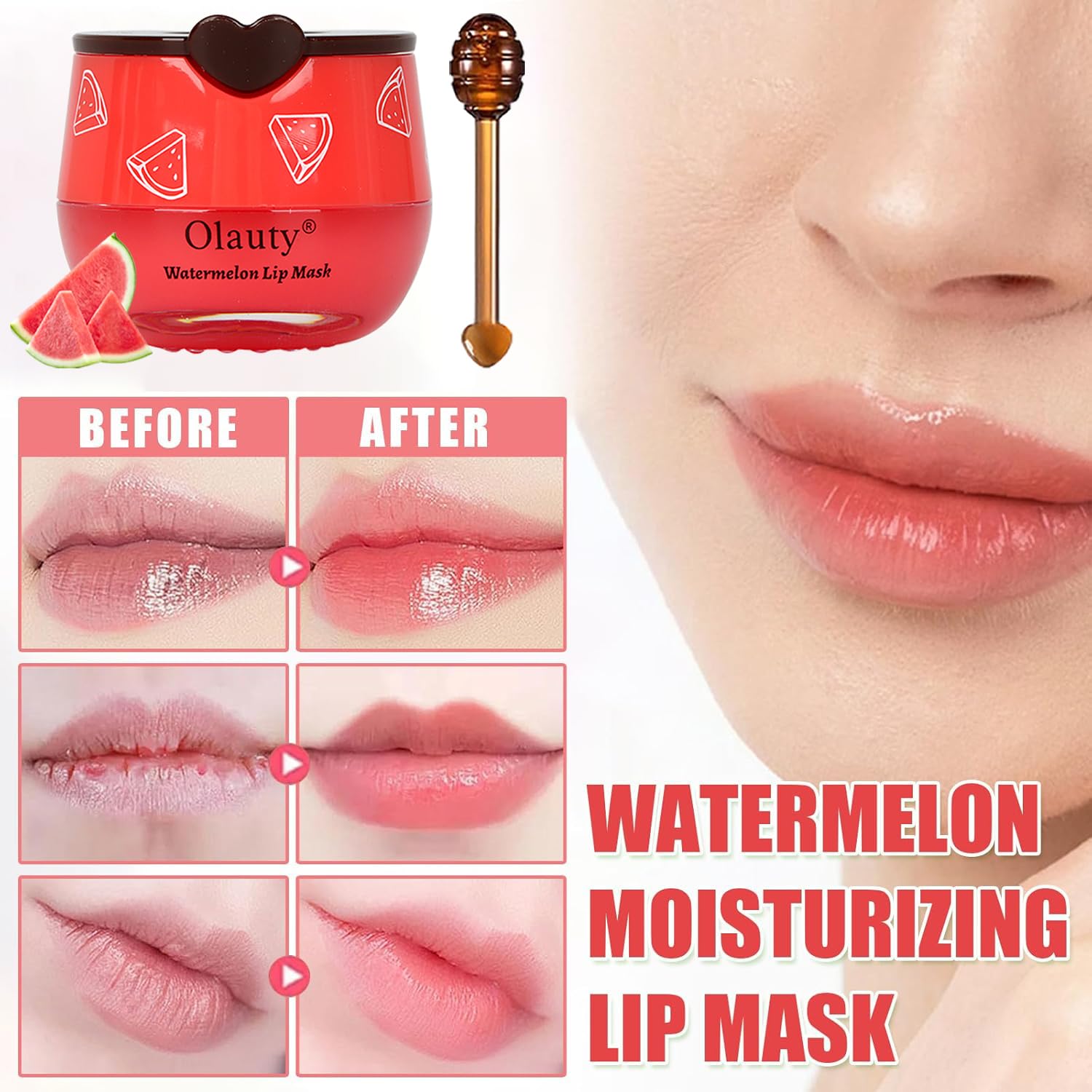 8 PCS Honey Bee Lip Balm Set - Fruity Hydrating Lip Sleeping Mask & Exfoliator for Dry, Cracked Lips - Overnight Moisturizing Lip Care to Reduce Lip Lines - Perfect for Nighttime Lip Treatment & Daily Hydration