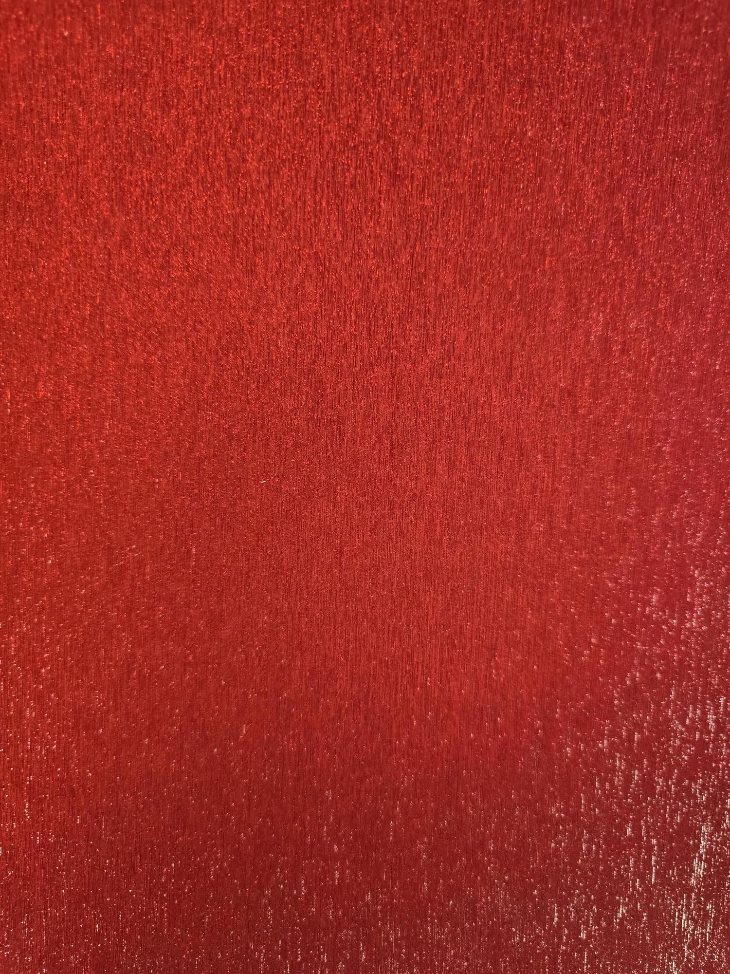 Premium Double-Sided Brushed Metal Cardstock Paper - 15 Sheets Vibrant Red | Perfect for Scrapbooking, DIY Crafts, Greeting Cards & Home Decor Projects