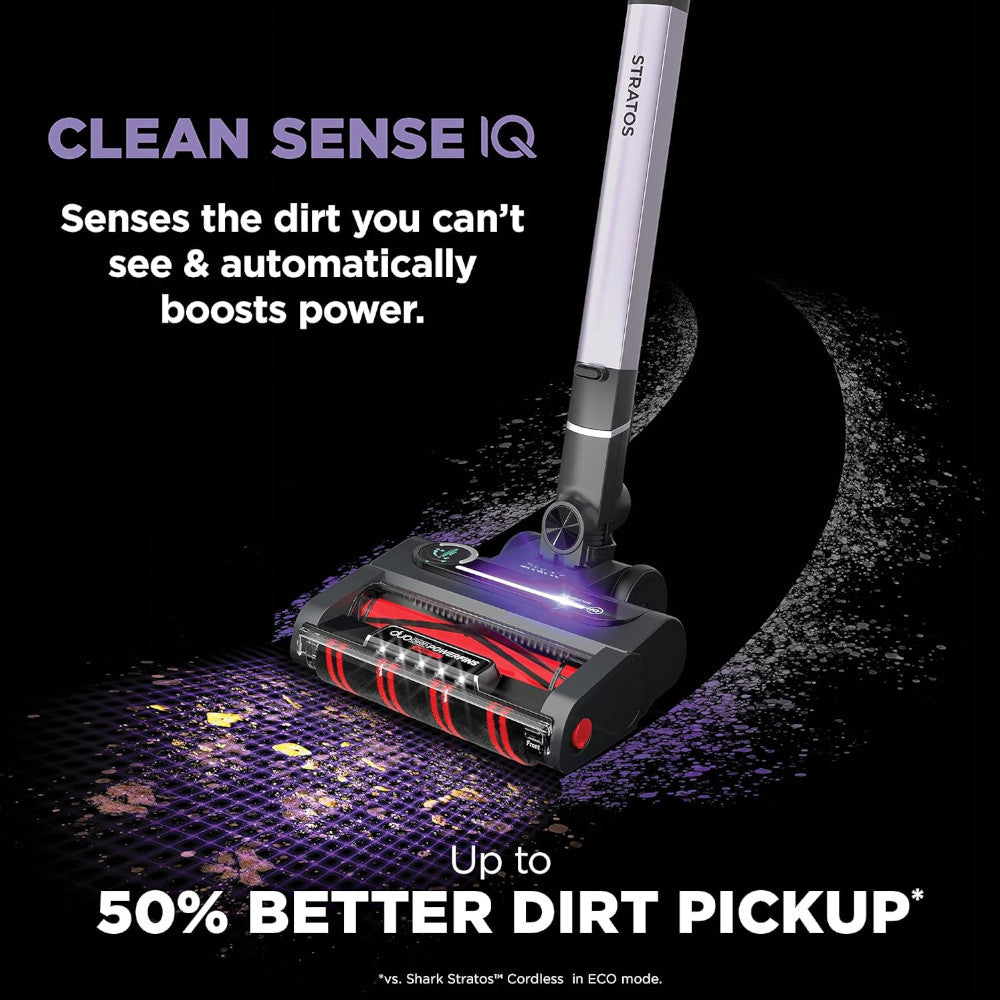 SHARK UZ865HCCO Stratos Cordless Vacuum Cleaner with Clean Sense IQ & Odor Neutralizer - Factory Serviced, 90-Day Warranty - Perfect for Pet Hair, Hard Floors & Deep Carpet Cleaning