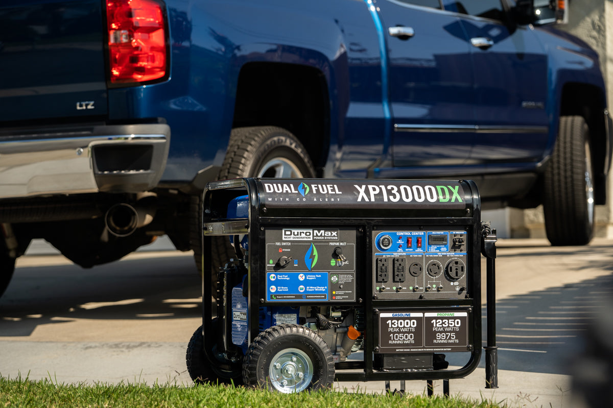 13,000W Dual Fuel Portable Generator with CO Alert - Reliable Backup Power for Home, Camping & Emergency Use