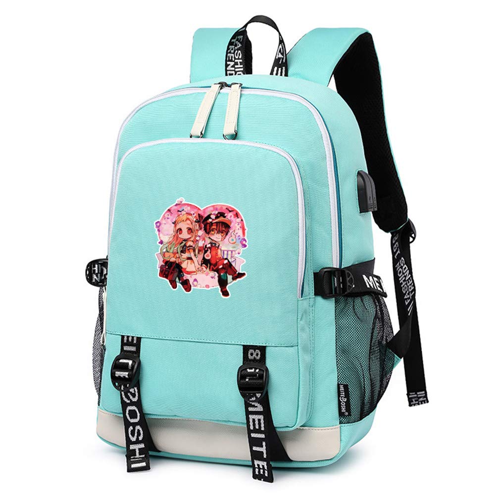Toilet-Bound Hanako-kun Anime Backpack - Oxford School Bag with USB Charging Port, Travel Laptop Backpack for Boys, Perfect for School, College & Anime Conventions