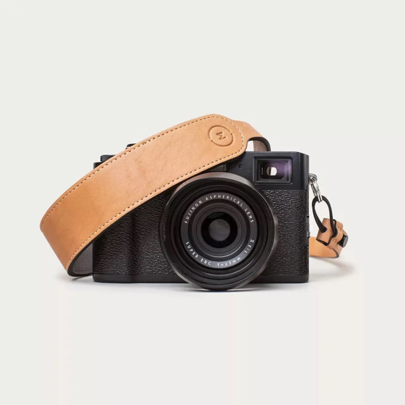 Adjustable Leather Camera Strap for DSLR & Mirrorless Cameras - Premium Natural Leather - Comfortable & Durable Neck Strap for Photographers - Perfect for Travel, Wedding & Outdoor Photography