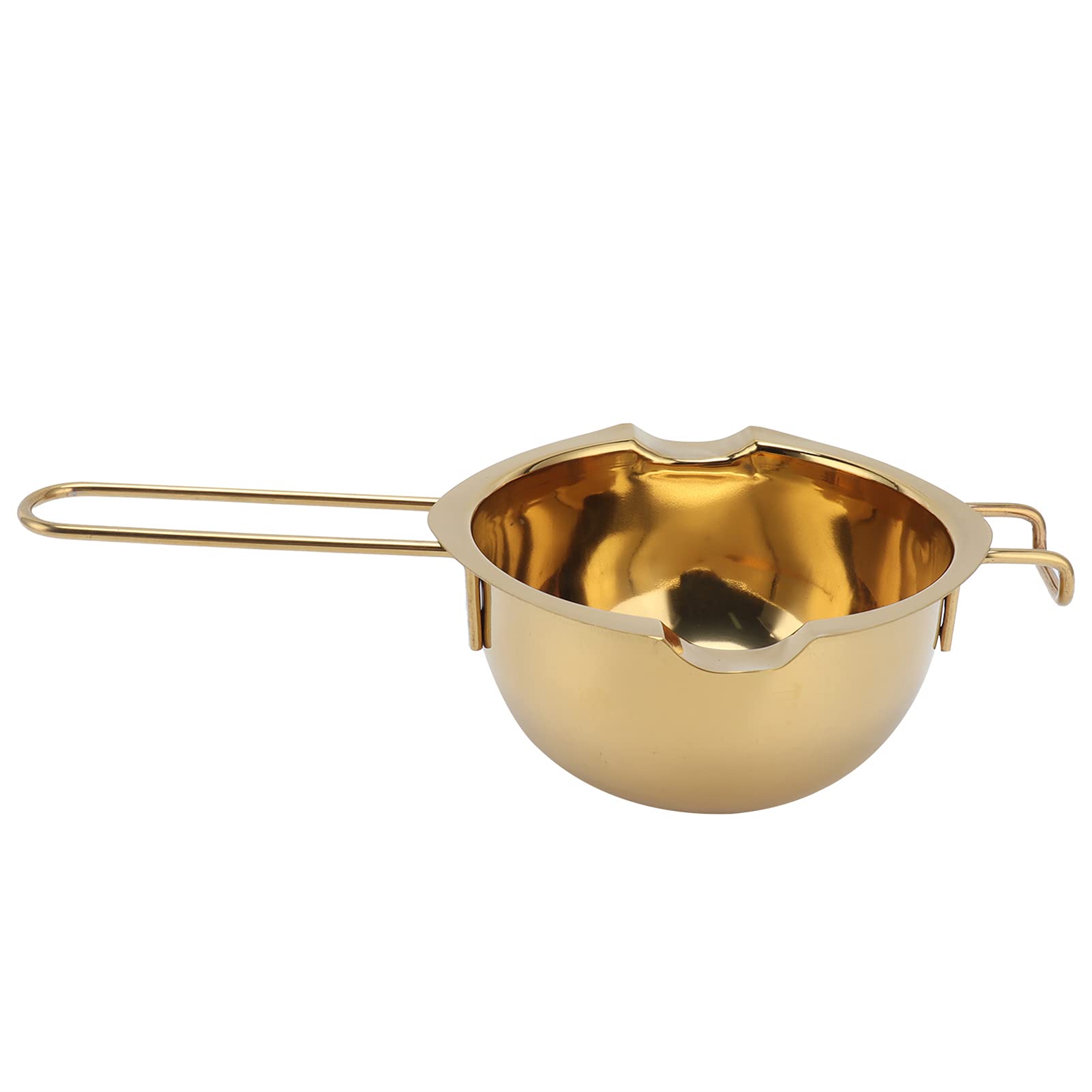 Premium Stainless Steel Butter Melting Pot - Double Boiler for Cheese, Chocolate & Caramel (Golden) | Perfect for Baking, Candy Making & Fondue Parties
