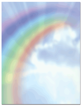 Vibrant Rainbow Colored Stationery Paper Set for Kids - Perfect for School, Office, and Creative Projects