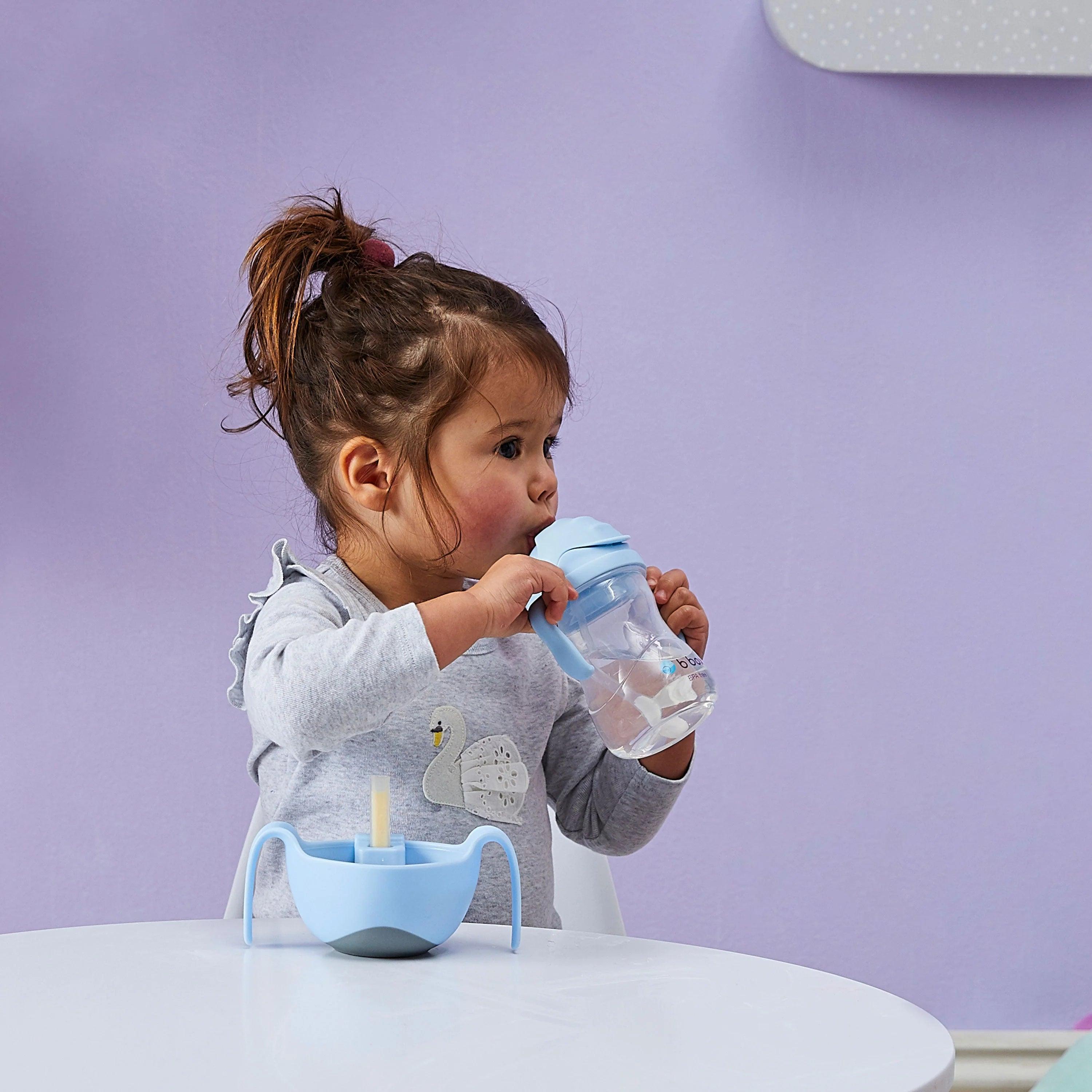 b.box Baby & Toddler Sippy Straw Cup 8oz/240ml - Leak Proof Spill Proof Drinking Cup for Infants & Kids - Perfect for Daycare, Travel & On-the-Go Hydration