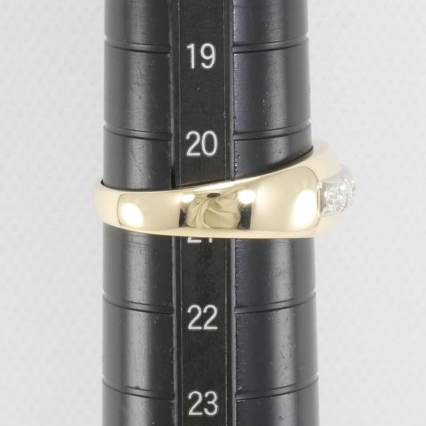 14K Yellow Gold & White Gold Diamond Ring - Size 21 | Elegant Wedding Band, Anniversary Gift & Engagement Jewelry for Women