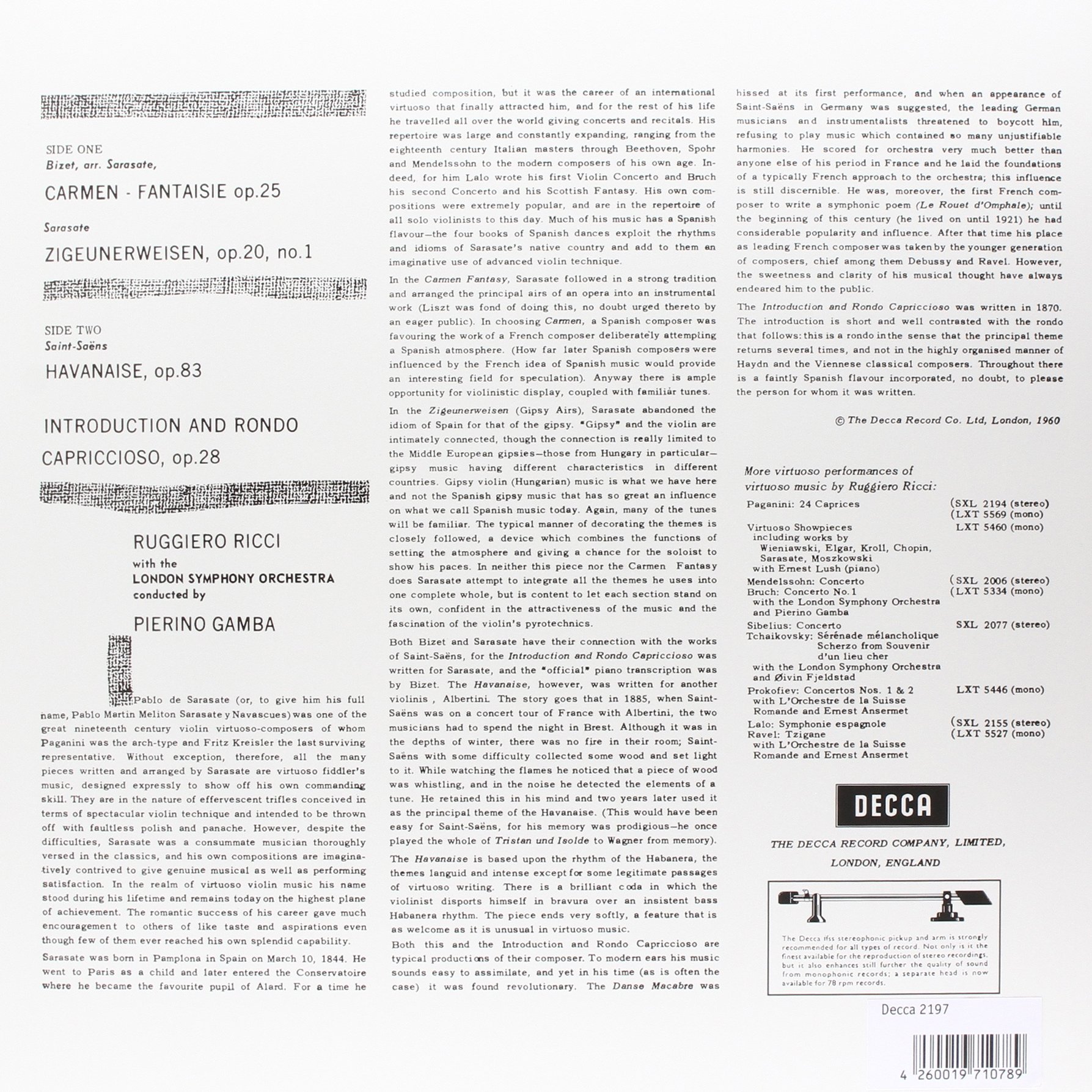 Carmen Fantaisie & Zigeunerweisen - 经典小提琴曲目精选，适合音乐会演出、独奏练习及古典音乐爱好者收藏