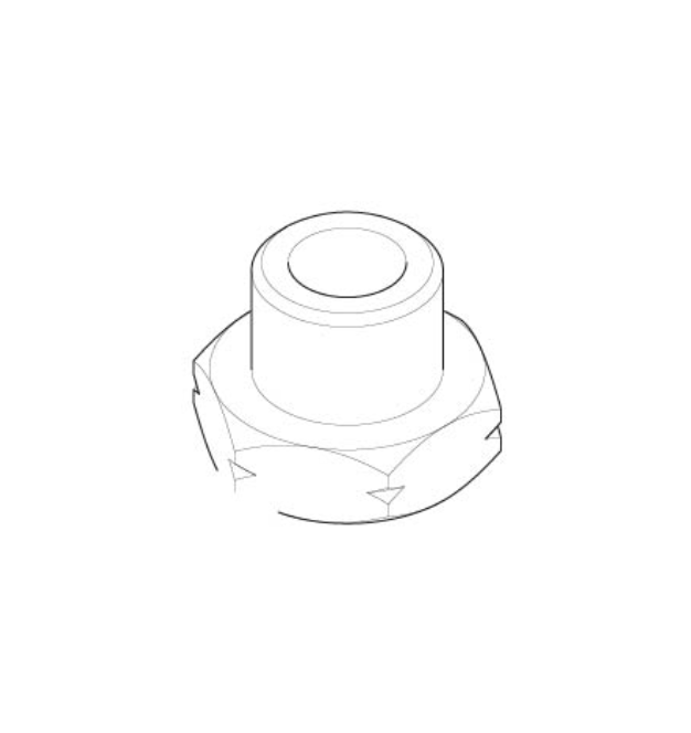 10857022B Straight Cap Fitting - Durable Plumbing Connector for Water Pipes, Gas Lines & Industrial Applications