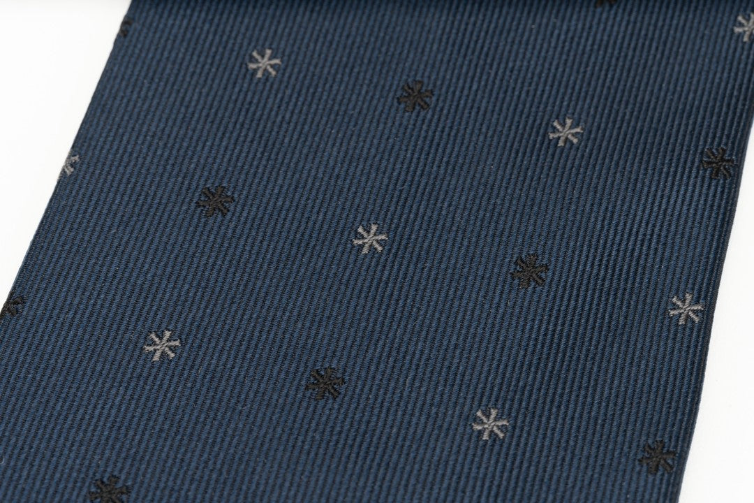 Snow Peak Asterisk Tie - Navy Blue Men's Necktie for Business & Formal Occasions - Perfect for Weddings, Interviews & Office Wear