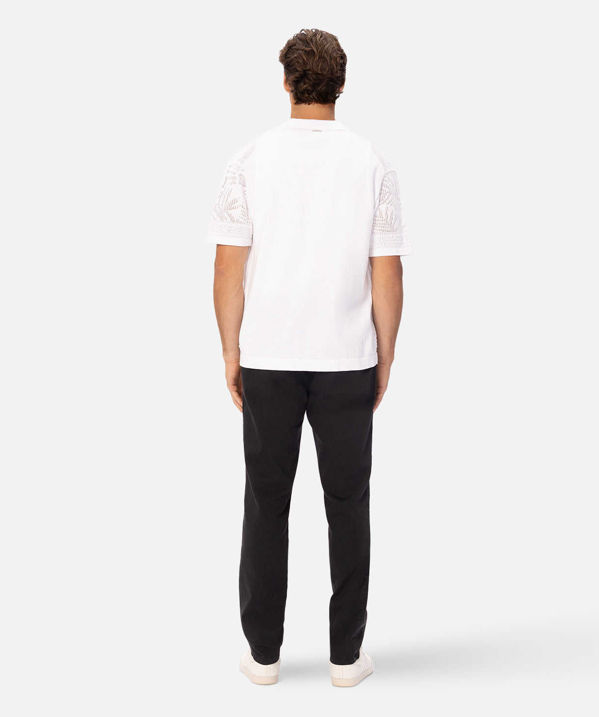 Barreto Short Sleeve Shirt for Men - Soft Cotton Crew Neck T-Shirt in Cream - Perfect for Casual Wear, Workouts & Everyday Comfort