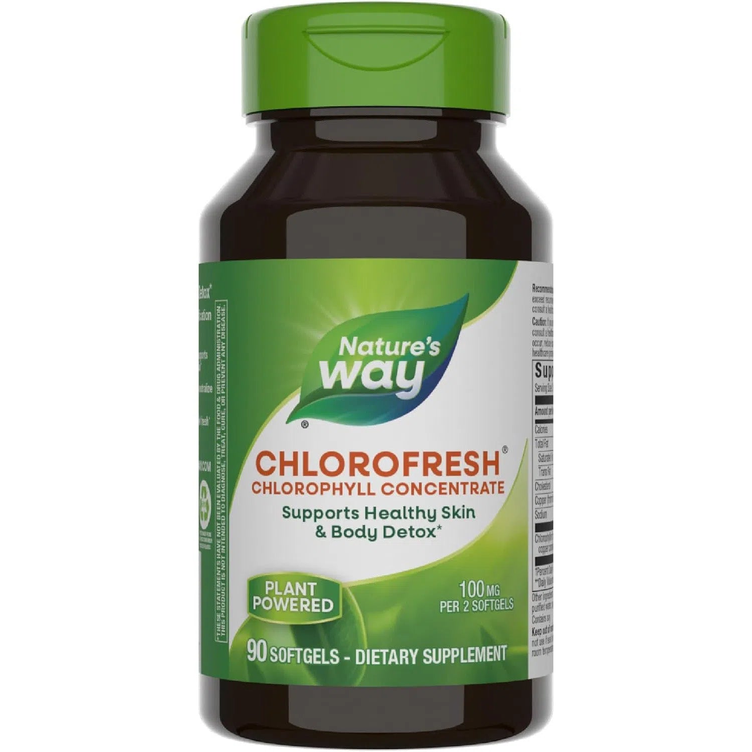 Nature's Way Chlorofresh Liquid Chlorophyll Concentrate Supplement - 100mg per Serving, Supports Detox & Energy, Mint Flavor - Perfect for Daily Wellness & Detox Routines