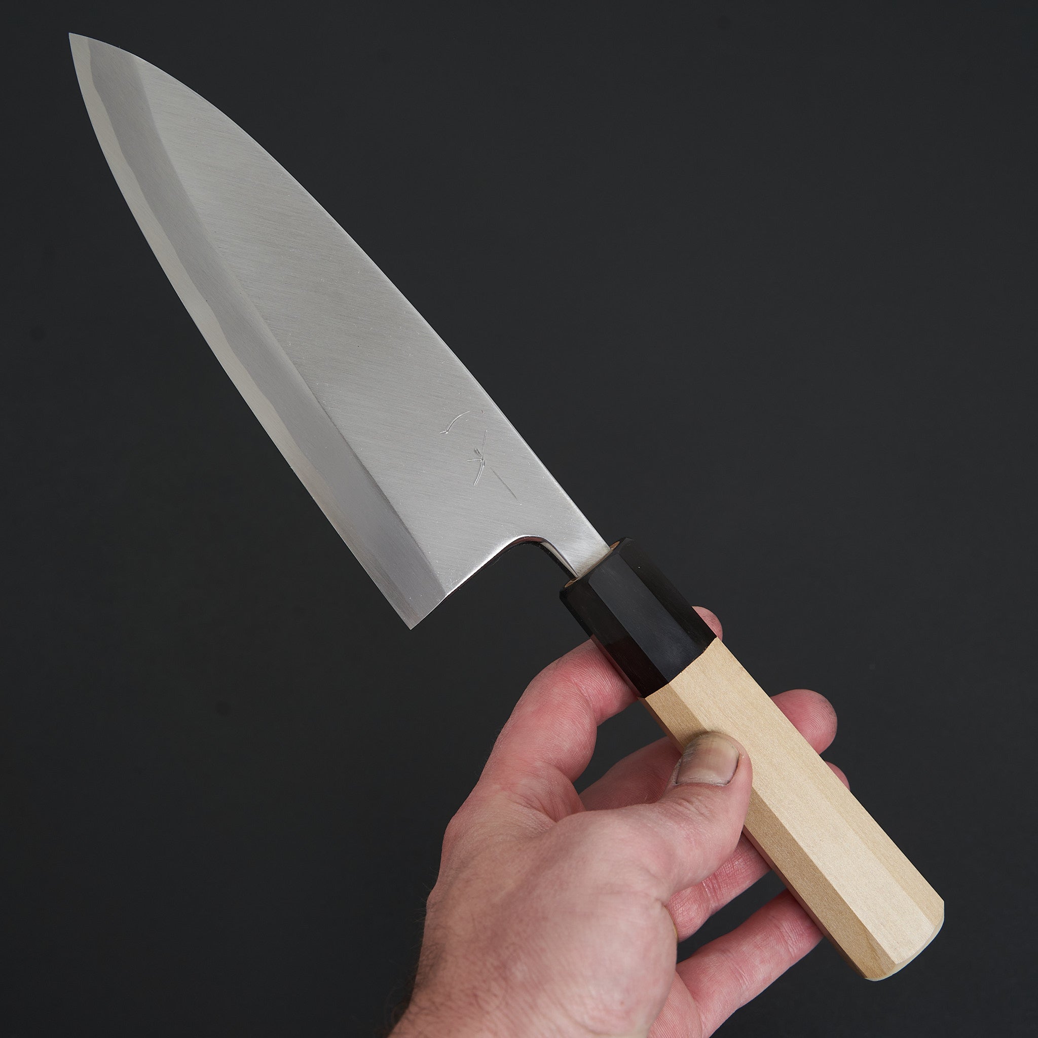 Hitohira Kikuchiyo Manzo White #3 Left-Handed Deba Knife 165mm - Japanese Ho Wood Handle - Perfect for Sushi, Filleting Fish & Left-Handed Chefs