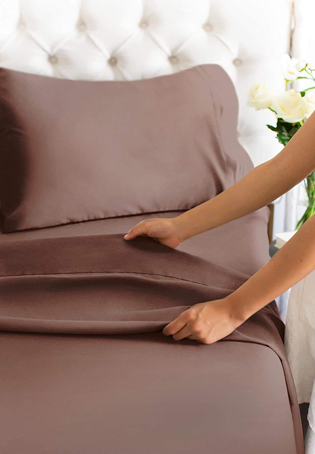 **600 Thread Count Extra Deep Pocket Sheets 4-Piece Set - Fits 18