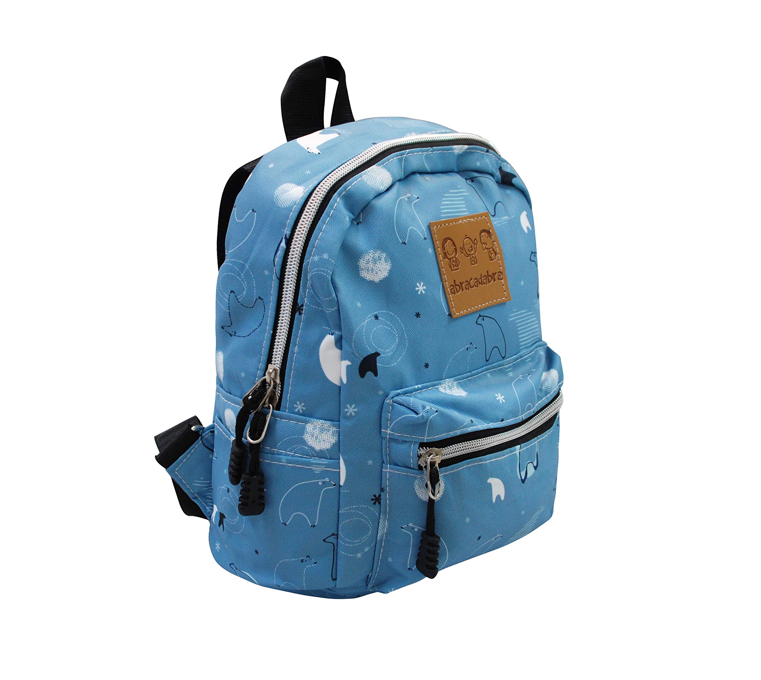 Polar Bear Kids Backpack for Boys & Girls 0-3 Years - 25x23x11cm Lightweight Travel Bag, School Backpack & Daycare Organizer - Perfect for Preschool, Day Trips & Airplane Travel (Blue)
