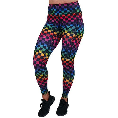 Prismatic Leggings for Women - High Waisted Yoga Pants with Colorful Geometric Patterns | Perfect for Yoga, Gym, Running & Everyday Wear