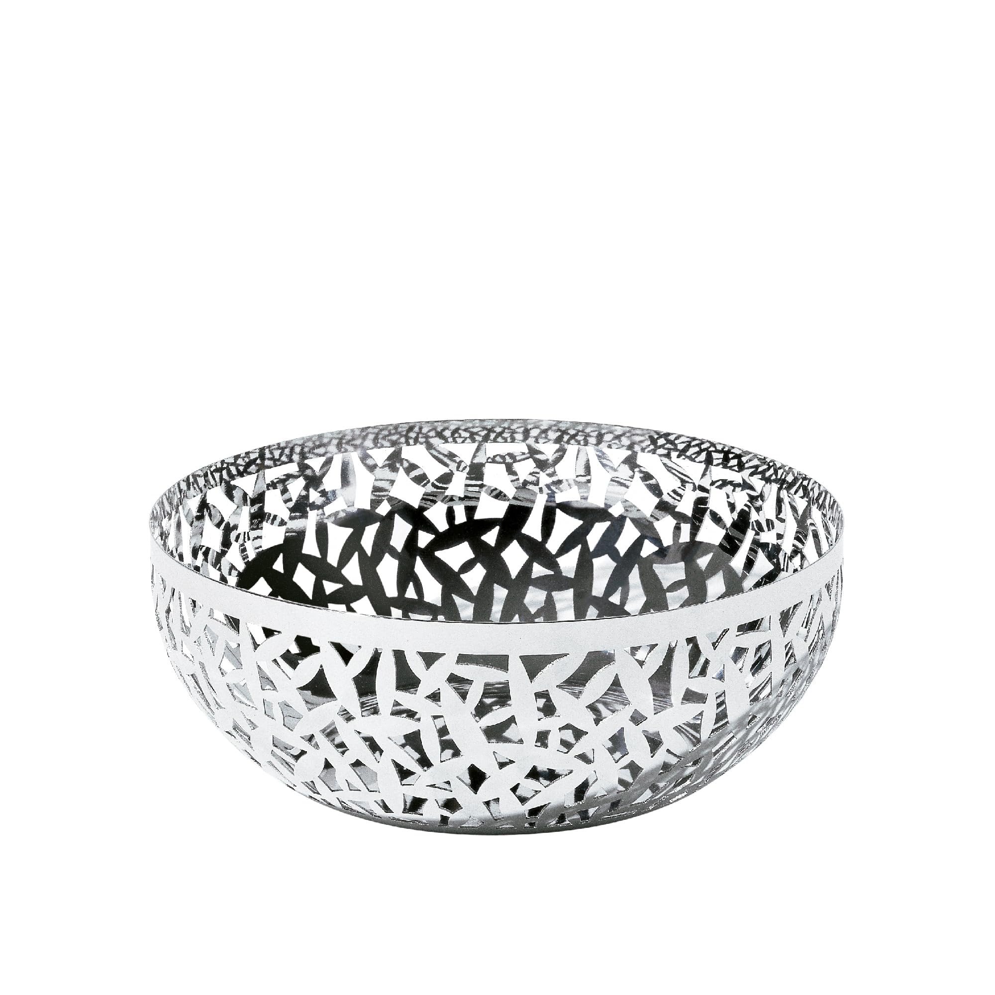 Alessi Stainless Steel Cactus Fruit Bowl - 11.5 Inch Modern Kitchen Serving Dish for Fruits, Snacks & Centerpiece Decor