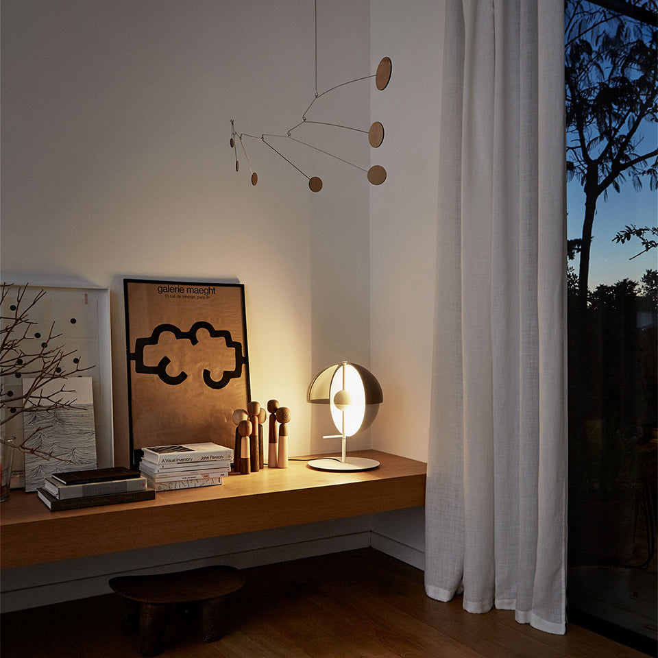 Theia Table Lamp - Modern LED Desk Light for Home Office, Bedroom & Living Room - Stylish Decorative Lighting for Reading, Working & Relaxing
