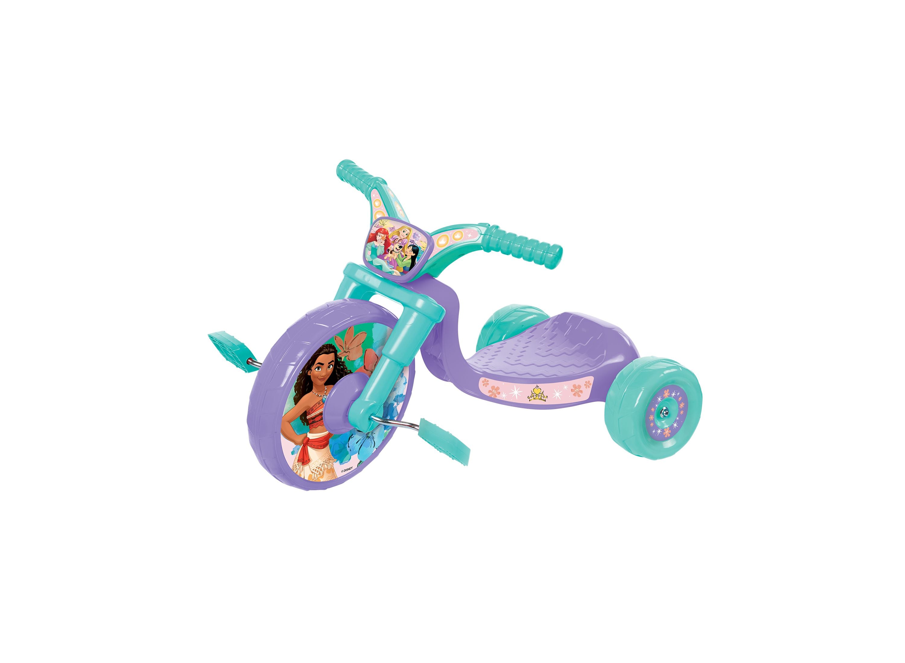 Disney Princess Fly Wheels Junior Cruiser Toddler Ride-On Toy Car - Perfect for Indoor & Outdoor Play, Birthday Gifts for Kids