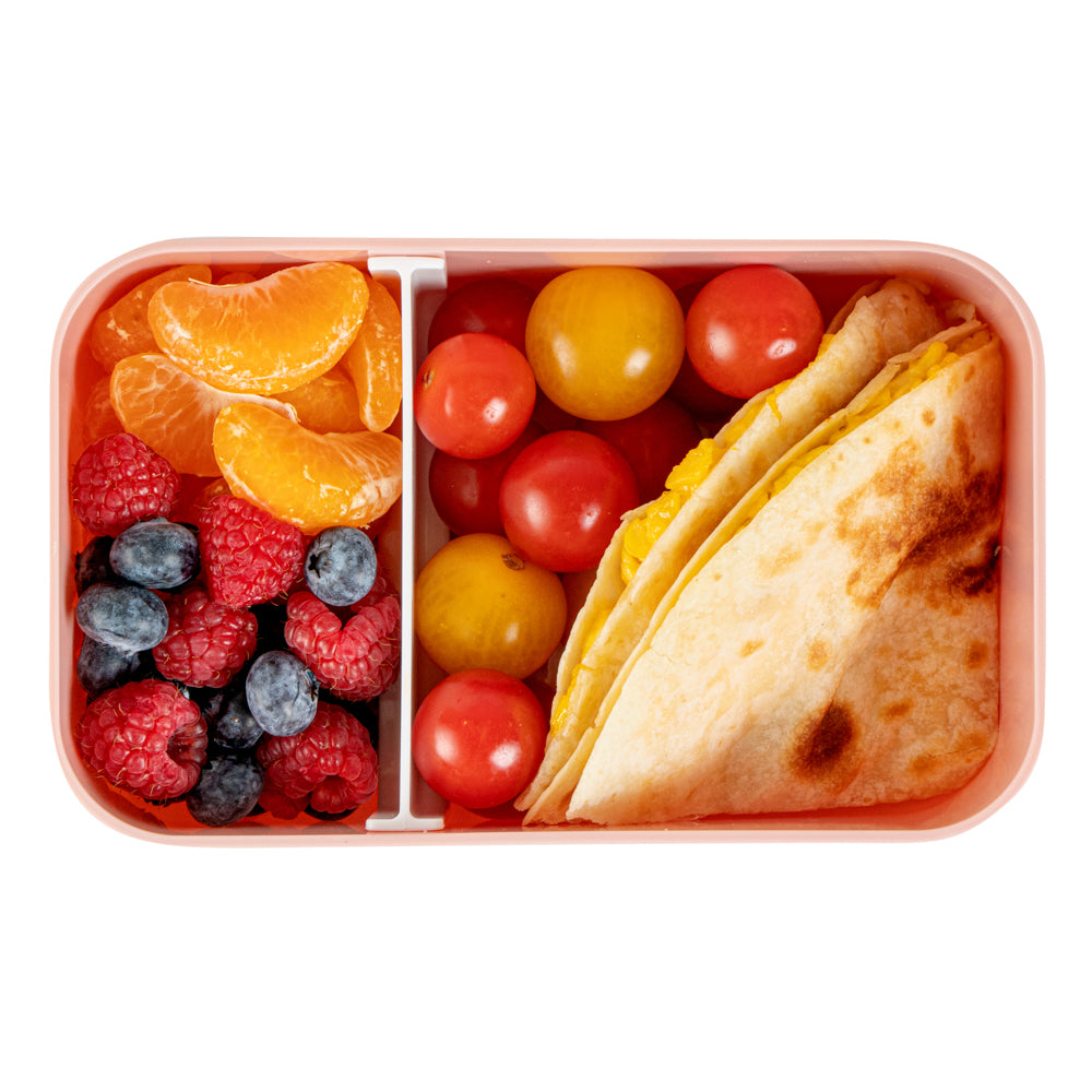 Bento Tek 34 oz Pink Buddha Box Lunch Container with White Lid - 7.5