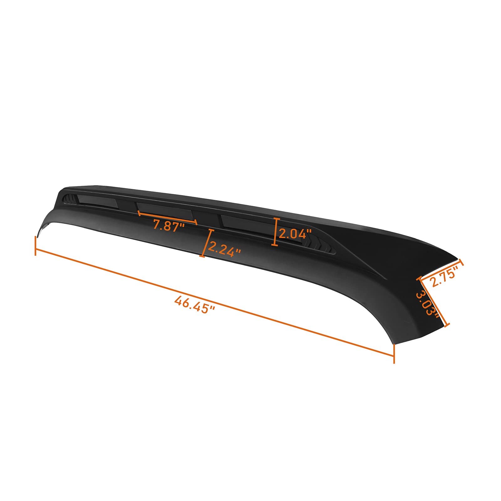 Hooke Road Jeep Wrangler JK Hood Protector (2007-2018) - Bug Deflector & Windshield Guard with Amber LED Lights | Off-Road Protection & Highway Driving Accessory