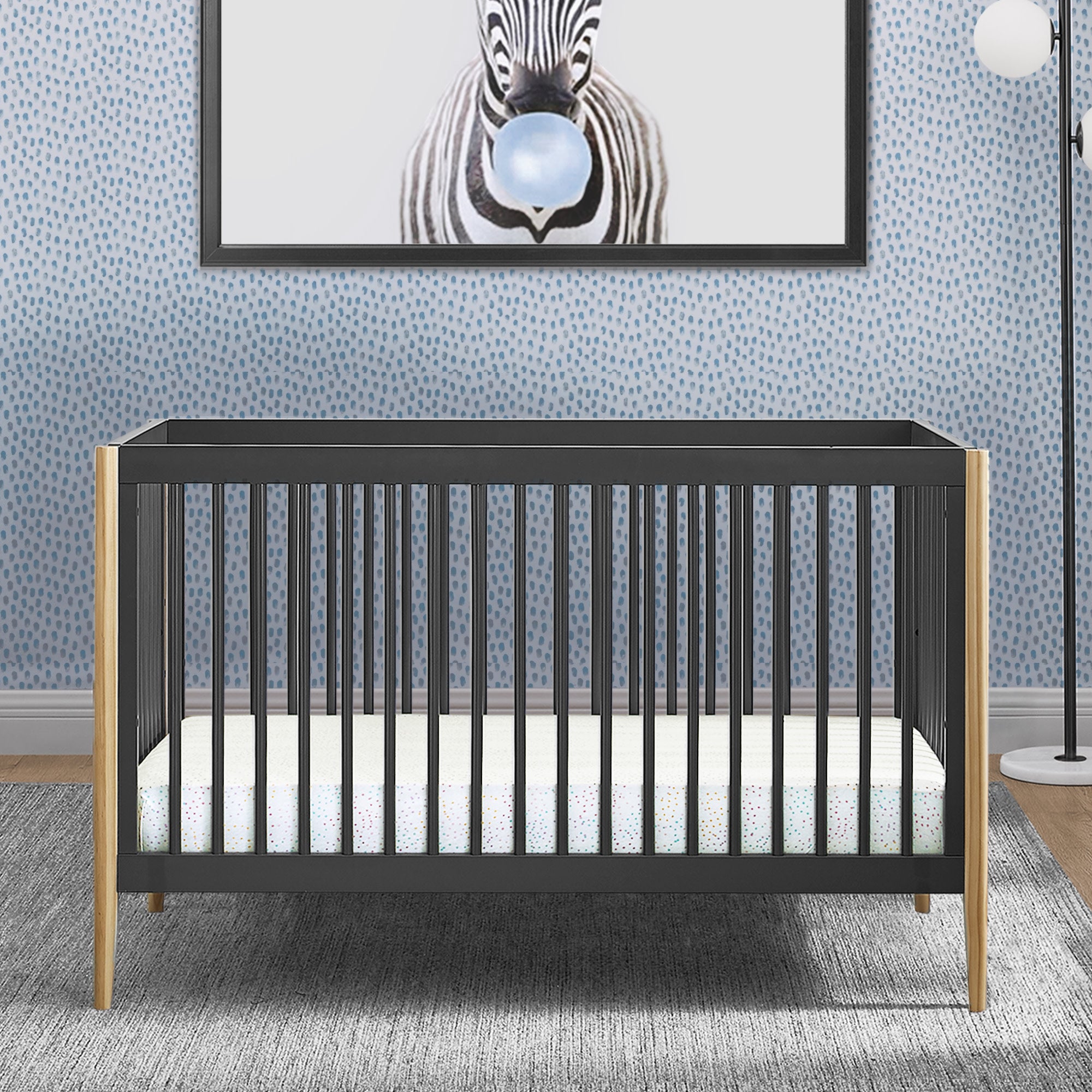 Casey 6-in-1 Convertible Baby Crib - Toddler Bed, Daybed & Full-Size Bed - Safe Nursery Furniture for Newborn to Adult - Perfect for Nursery, Bedroom & Guest Room