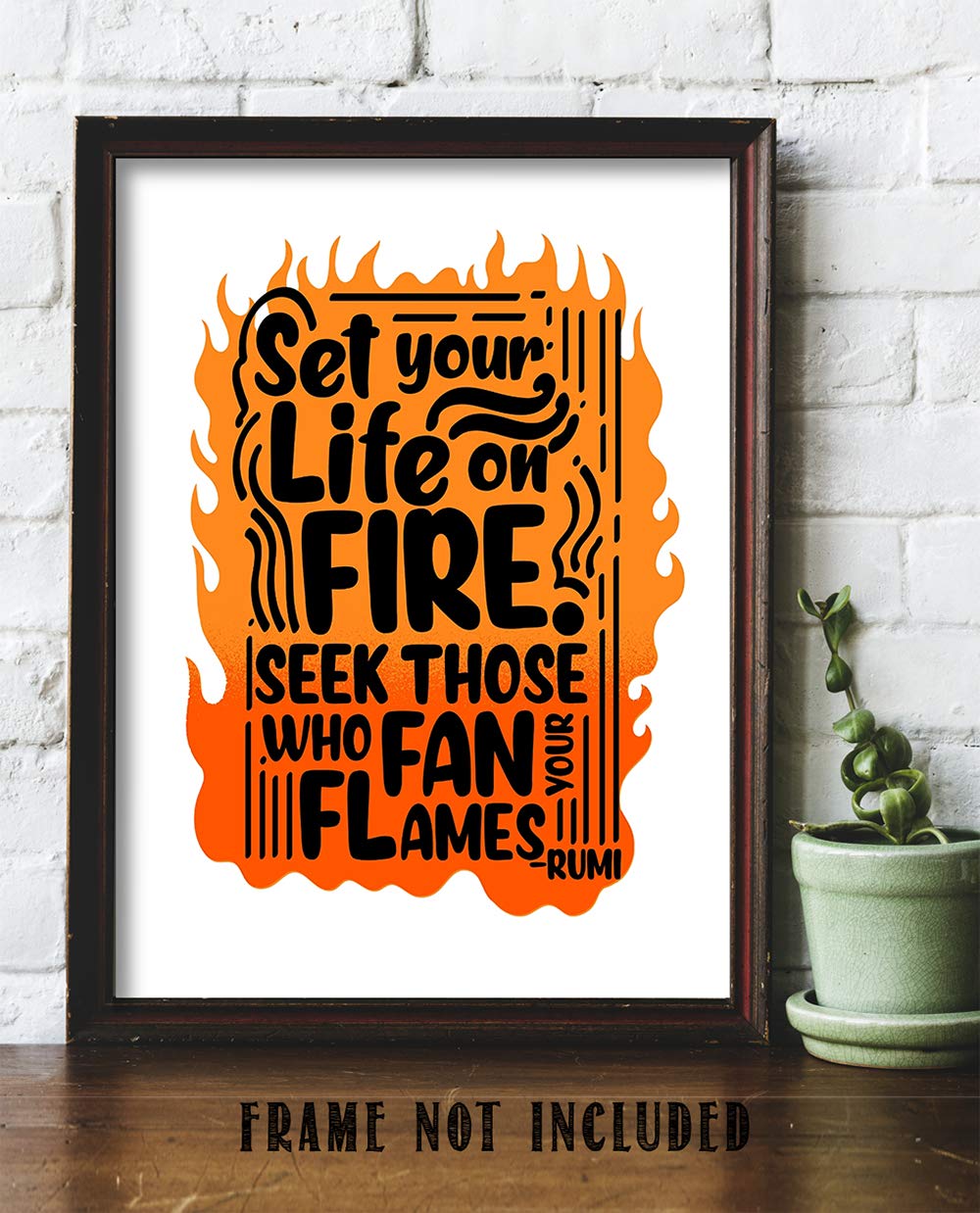 TJ Originals Motivational Wall Art - 11x14 Unframed Print for Home & Office Decor