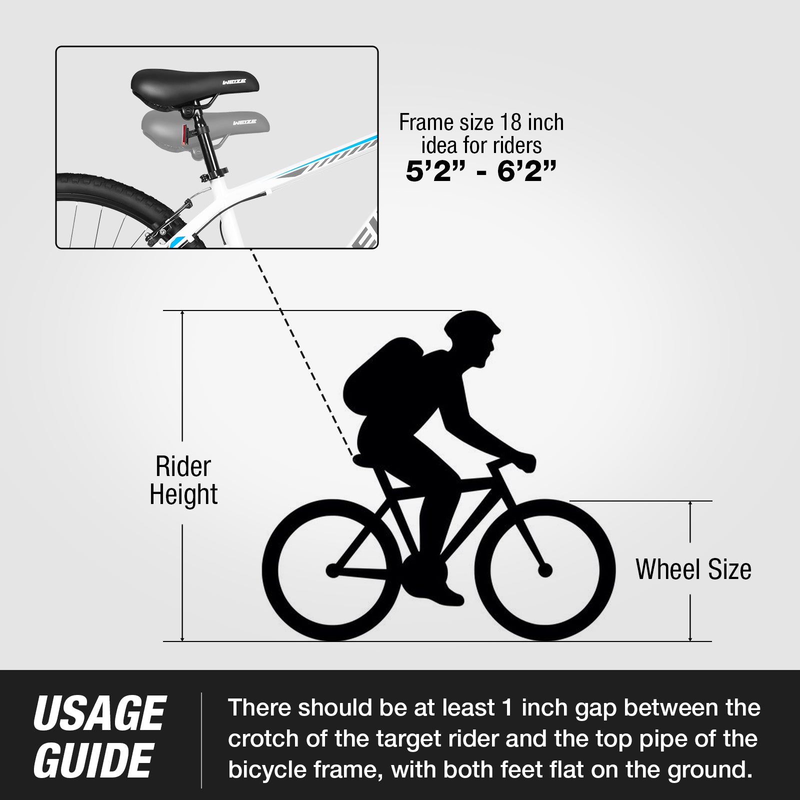 WEIZE 29 Inch Hardtail Mountain Bike for Men & Women - 21 Speed Trigger Shifter, Lightweight Aluminum Frame, Comfort Saddle & Suspension Fork - Perfect for Trail Riding, Commuting & Outdoor Adventures