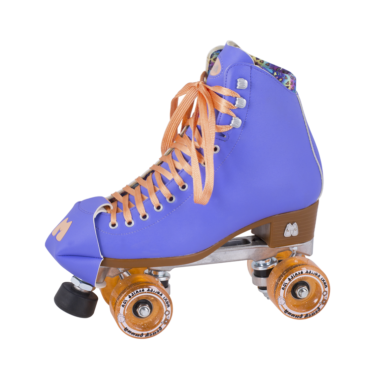 Moxi Beach Bunny Roller Skates - Periwinkle Sunset Color | Outdoor & Indoor Skating for Women & Girls | Perfect for Park, Rink, Beach & Street Skating