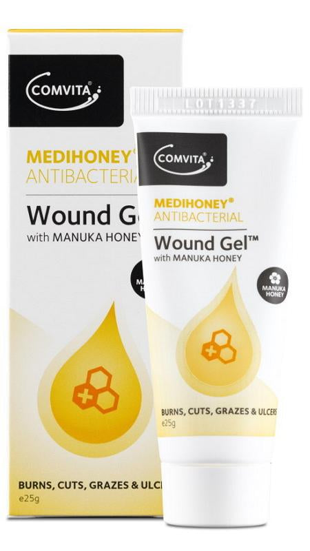 Comvita Medihoney Antibacterial Wound Gel - Natural First Aid Treatment for Cuts, Burns & Skin Irritations | Promotes Healing & Soothes Skin | Perfect for Home, Travel & Emergency Kits