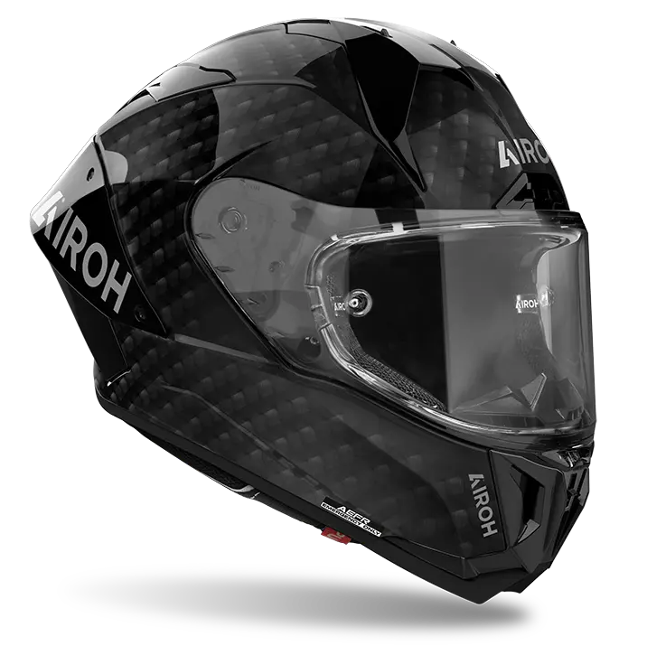 Airoh GP 800 FIM Gloss Carbon Helmet - Premium Motorcycle Racing Helmet for Track & Street Riding - Lightweight Carbon Fiber Construction for Maximum Safety & Comfort