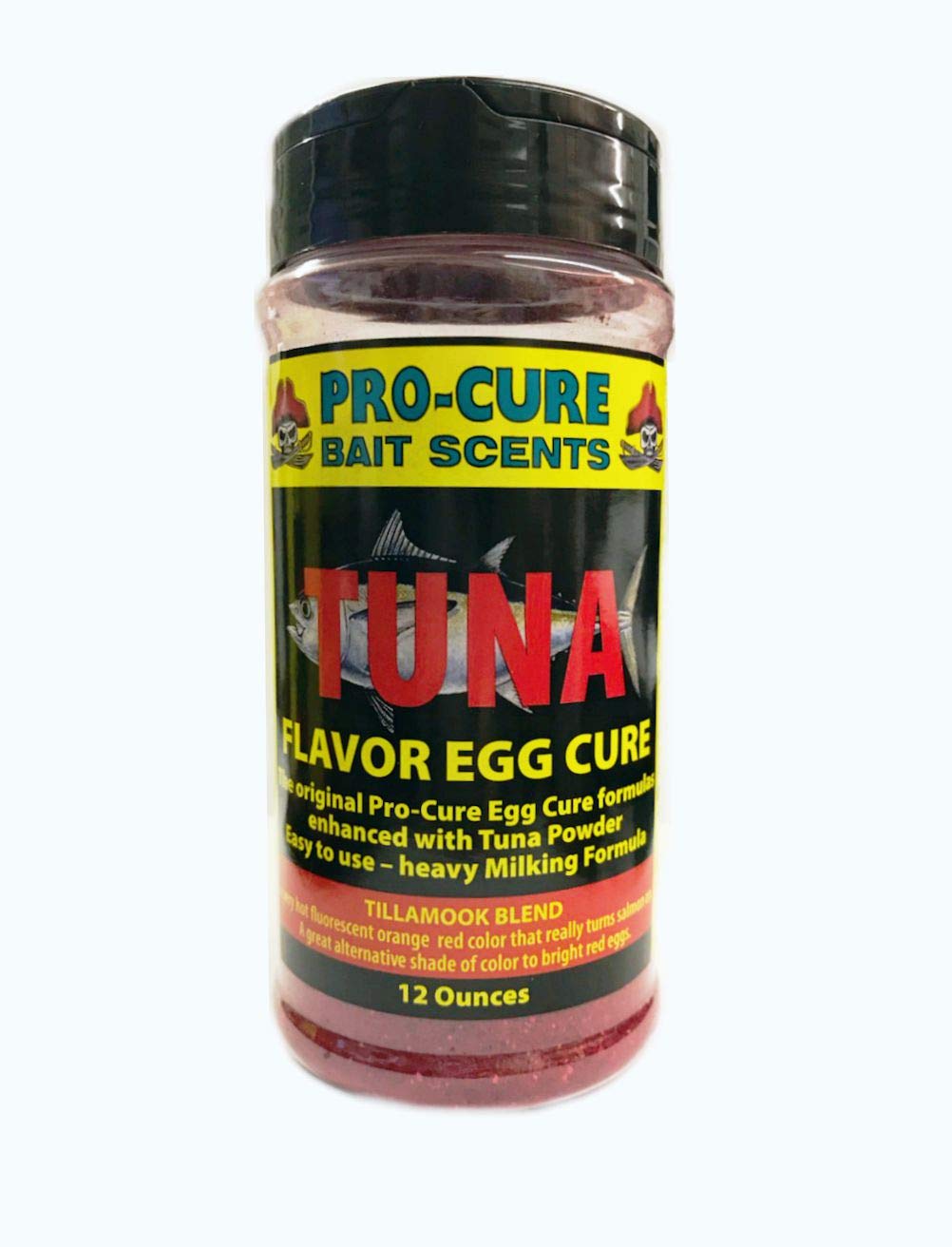 Pro-Cure Tuna Flavor Egg Cure - Tillamook Blend 12oz | Premium Fish Bait Attractant for Salmon, Steelhead & Trout Fishing | Great for DIY Bait Making & Ice Fishing