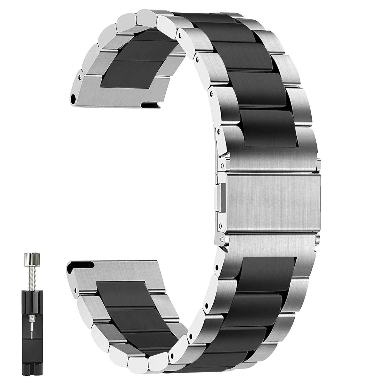 Premium Stainless Steel Apple Watch Band 14mm 16mm 18mm 20mm 22mm 24mm - Quick Release Luxury Metal Watch Strap for Men & Women - Perfect for Workouts, Office & Everyday Wear